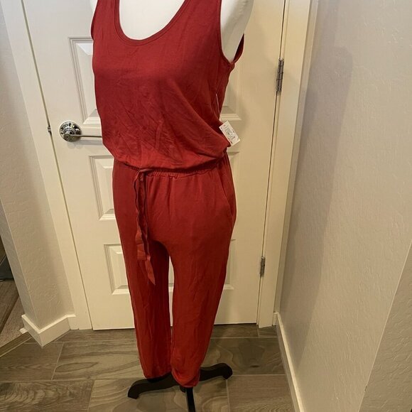 Daily/Ritual Jumpsuit in Terracotta Size XS, NWT (180) - Picture 3 of 9